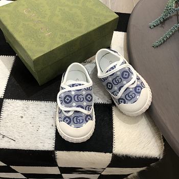 Colestore Kid Shoes Gucci Loafer White Blue Size 20 - 25