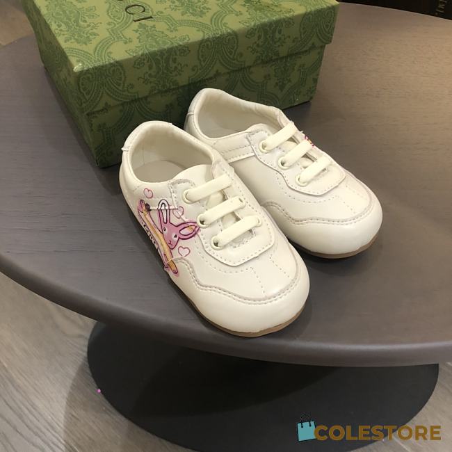 Colestore Kid Shoes Gucci Deer Loafer White Size 20 - 25 - 1