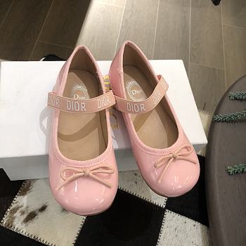 Colestore Kid Shoes Dior Bow Loafer Pink Size 26 - 35