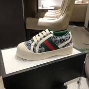 Colestore Kid Shoes Gucci Signature  Blue Sneaker Size 26 - 35 - 3