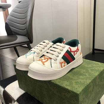 Colestore Kid Shoes Gucci CC Logo Sneaker White Size 26 - 35