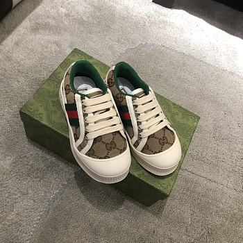 Colestore Kid Shoes Gucci Signature Brown Sneaker Size 26 - 35
