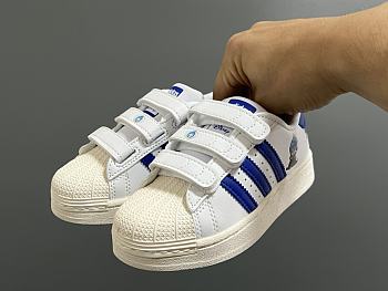 Colestore Kid Shoes Addidas Sneaker Blue Stripes Size 22 - 37