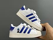 Colestore Kid Shoes Addidas Sneaker Blue Stripes Size 22 - 37 - 5