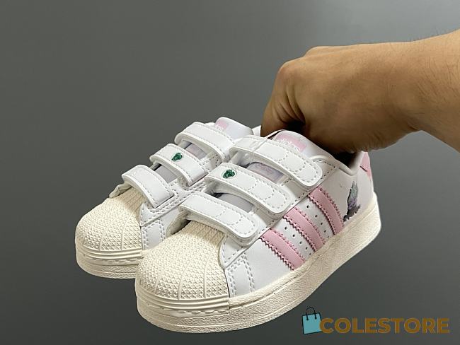 Colestore Kid Shoes Addidas Sneaker Pink Stripes Size 22 - 37 - 1