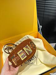 Colestore Fendi Fur Haft Moon Mini Bag Brown 20 x 10 cm - 3