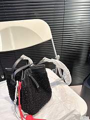Colestore Fendi Fur Mini Tote Bag Black 15 x 19 cm - 4