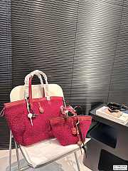 Colestore Fendi Fur Mini Tote Bag Hot Pink 15 x 19 cm - 1