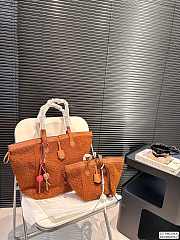 Colestore Fendi Fur Mini Tote Bag Brown 15 x 19 cm - 1