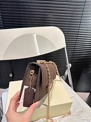 Colestore Coach Shoulder Suede Bag Chocolate 23 x 13 cm - 2