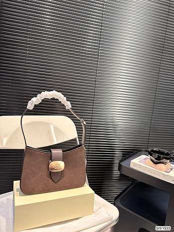 Colestore Coach Outlet Eliza Shoulder Bag Chocolate 25 x 14 cm