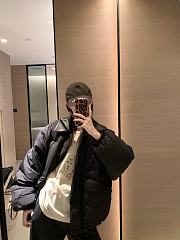 Colestore Miu Miu Puffer Jacket With Leather Collar Black  - 1