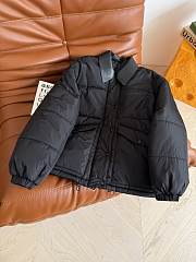 Colestore Miu Miu Puffer Jacket With Leather Collar Black  - 4