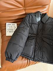 Colestore Miu Miu Puffer Jacket With Leather Collar Black  - 5