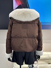 Colestore Max Mara Puff With Fur Coat Brown - 2