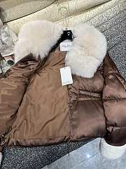 Colestore Max Mara Puff With Fur Coat Brown - 4