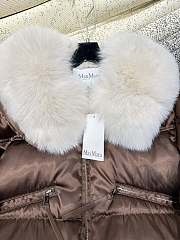 Colestore Max Mara Puff With Fur Coat Brown - 6