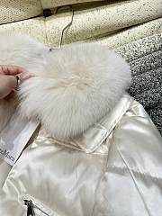 Colestore Max Mara Puff With Fur Coat White - 6