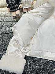 Colestore Max Mara Puff With Fur Coat White - 4