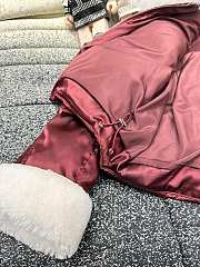 Colestore Max Mara Puff With Fur Coat Rouge - 6