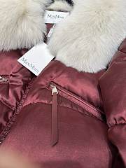 Colestore Max Mara Puff With Fur Coat Rouge - 4