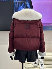Colestore Max Mara Puff With Fur Coat Rouge - 2