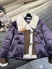 Colestore Miu Miu Velvet Puffer Jacket For Winter - 4