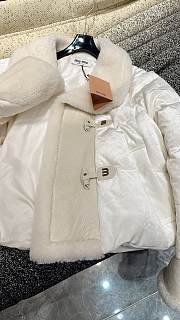 Colestore Miu Miu White Puffer Jacket For Winter  - 3
