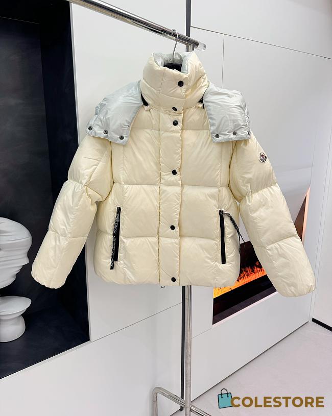 Colestore Moncler Reversible White And Grey Puff Jacked For Winter - 1