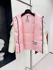 Colestore Moncler Reversible White And Pink Puff Jacked For Winter - 2
