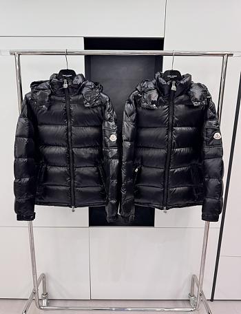 Colestore Moncler Puff Leather Jacked For Winter Black