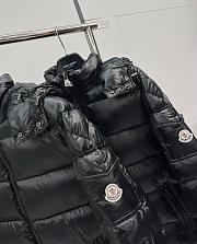 Colestore Moncler Puff Leather Jacked For Winter Black - 3