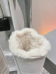 Colestore Balenciaga Suede With Fur High Boots White - 5