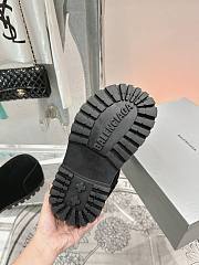 Colestore Balenciaga Suede With Fur Medium Boots Black - 5