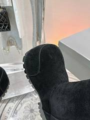 Colestore Balenciaga Suede With Fur Medium Boots Black - 4