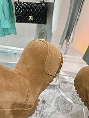 Colestore Balenciaga Suede With Fur Medium Boots Brown - 2