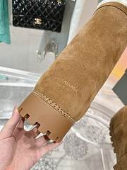 Colestore Balenciaga Suede With Fur Medium Boots Brown - 6