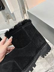Colestore Balenciaga Suede With Fur Boots Black - 2