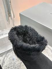 Colestore Balenciaga Suede With Fur Boots Black - 4