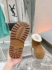 Colestore Balenciaga Suede With Fur Boots Brown - 4