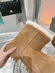 Colestore Balenciaga Suede With Fur Boots Brown - 2