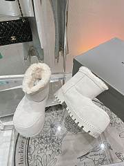 Colestore Balenciaga Suede With Fur Boots White - 5