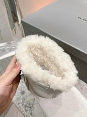 Colestore Balenciaga Suede With Fur Boots White - 6