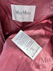 Colestore Max Mara Taddy Fur Long Coat Pink - 3