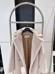 Colestore Max Mara Taddy Fur Long Coat Beige - 6