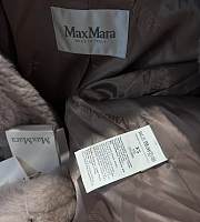 Colestore Max Mara Taddy Fur Long Coat Grey - 4