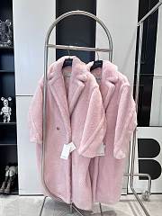 Colestore Max Mara Taddy Fur Long Coat Light Pink - 6