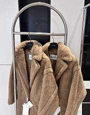 Colestore Max Mara Taddy Fur Long Coat Brown - 2