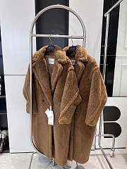 Colestore Max Mara Taddy Fur Long Coat Chocolate - 2