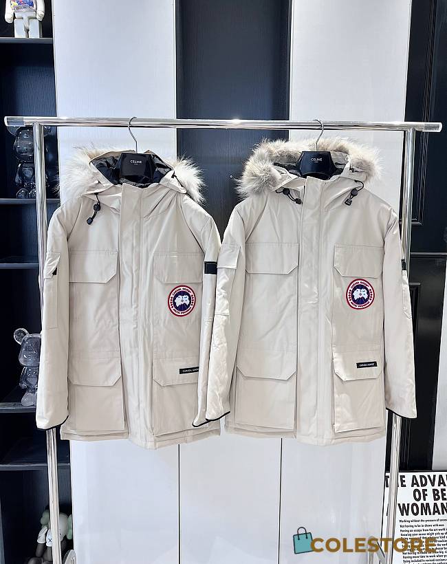 Colestore Canada Goose Men's Expedition Parka White - 1
